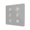 Flat 6 v2. Pulsador capacitivo de cristal. Sensor Tª – 6 botones - Personalizado.